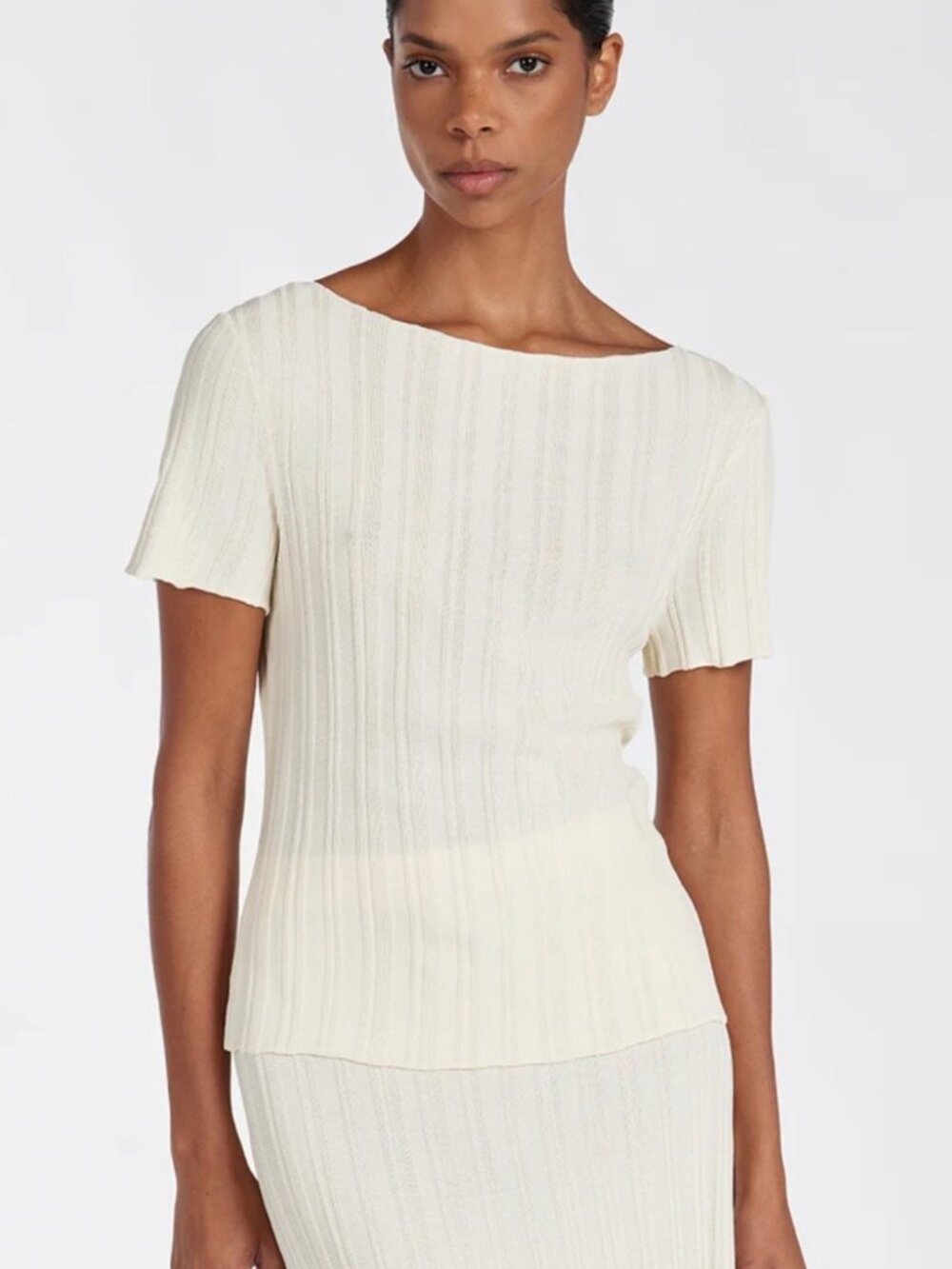 DISSH | Sylvia Cap Sleeve Top in Cream